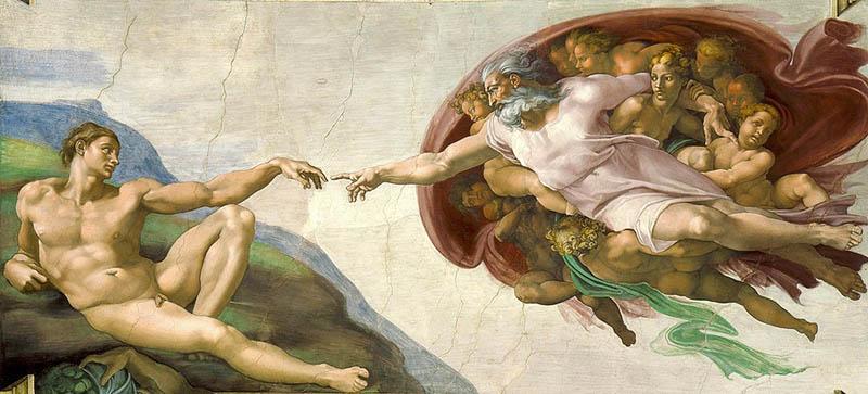 Michelangelo di Lodovico Buonarroti Simoni - The Creation Of Adam